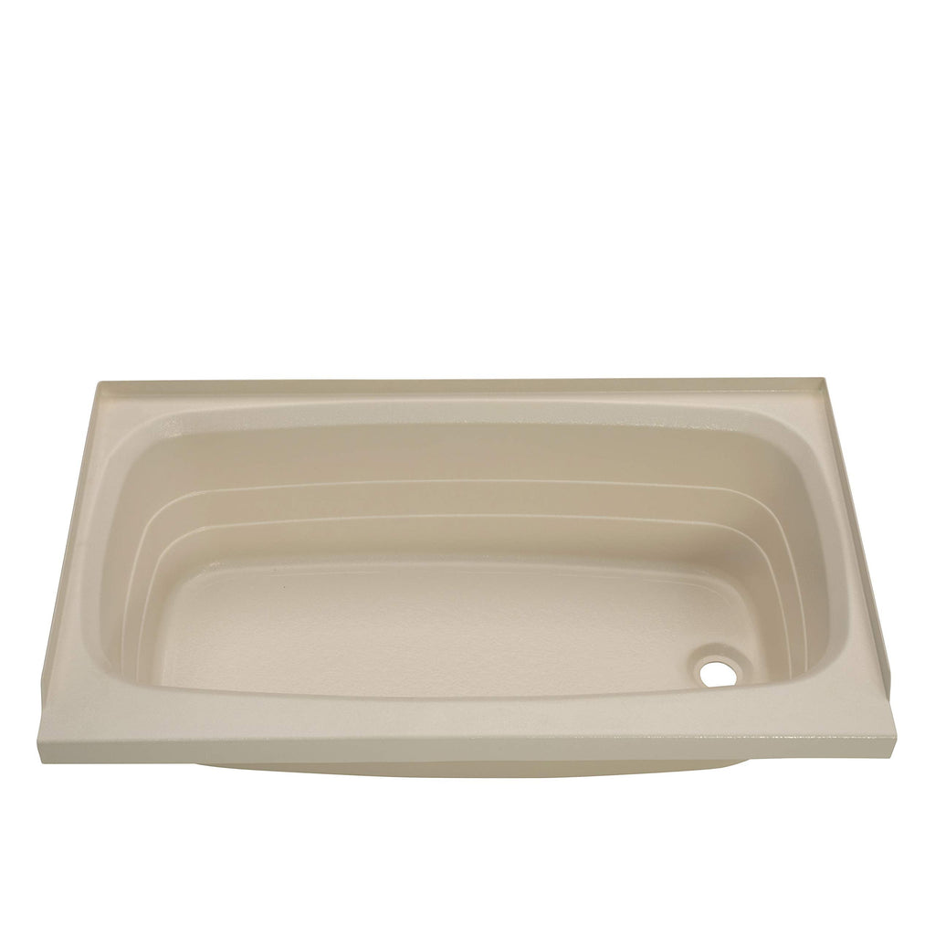 Lippert Replacement 24" x 40" White Bathtub with Right Drain, Scratch-Resistant ABS Acrylic for RVs, Travel Trailers, 5th Wheels, Motorhomes - W2440RHSPK
