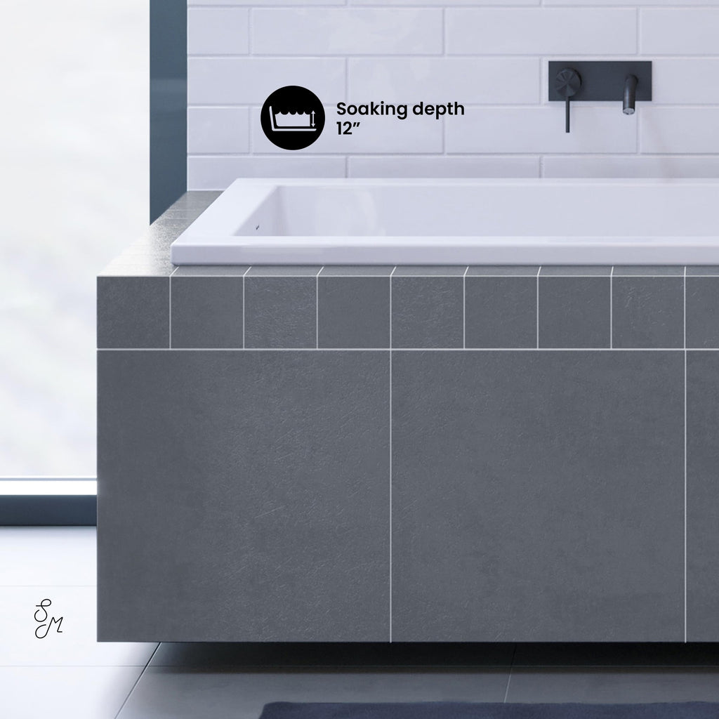 Swiss Madison Voltaire 66" x 36" Reversible Drain Drop-In Bathtub