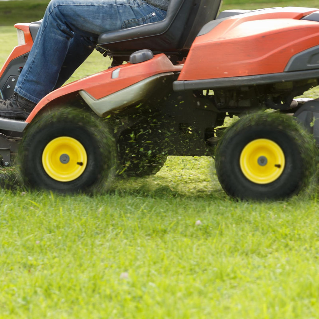 VEVOR Lawn Mower Tires with Rim, 20x8-8" Tubeless Tractor Tires, 2-Pack Tire and Wheel Assembly, S-Turf Pneumatic Tires with 3.5" Offset Hub and 3/4" Bushing Size, for Riding Mowers Lawn Tractors