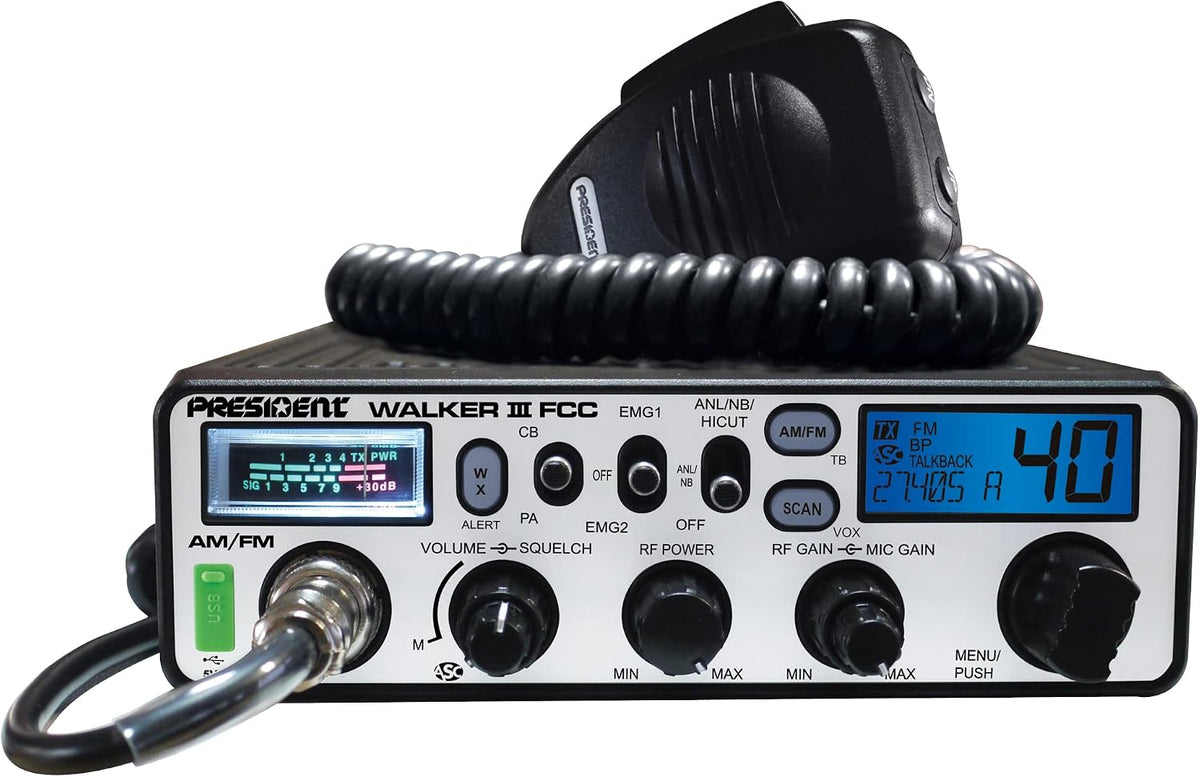 President Walker III FCC AM/FM CB Radio