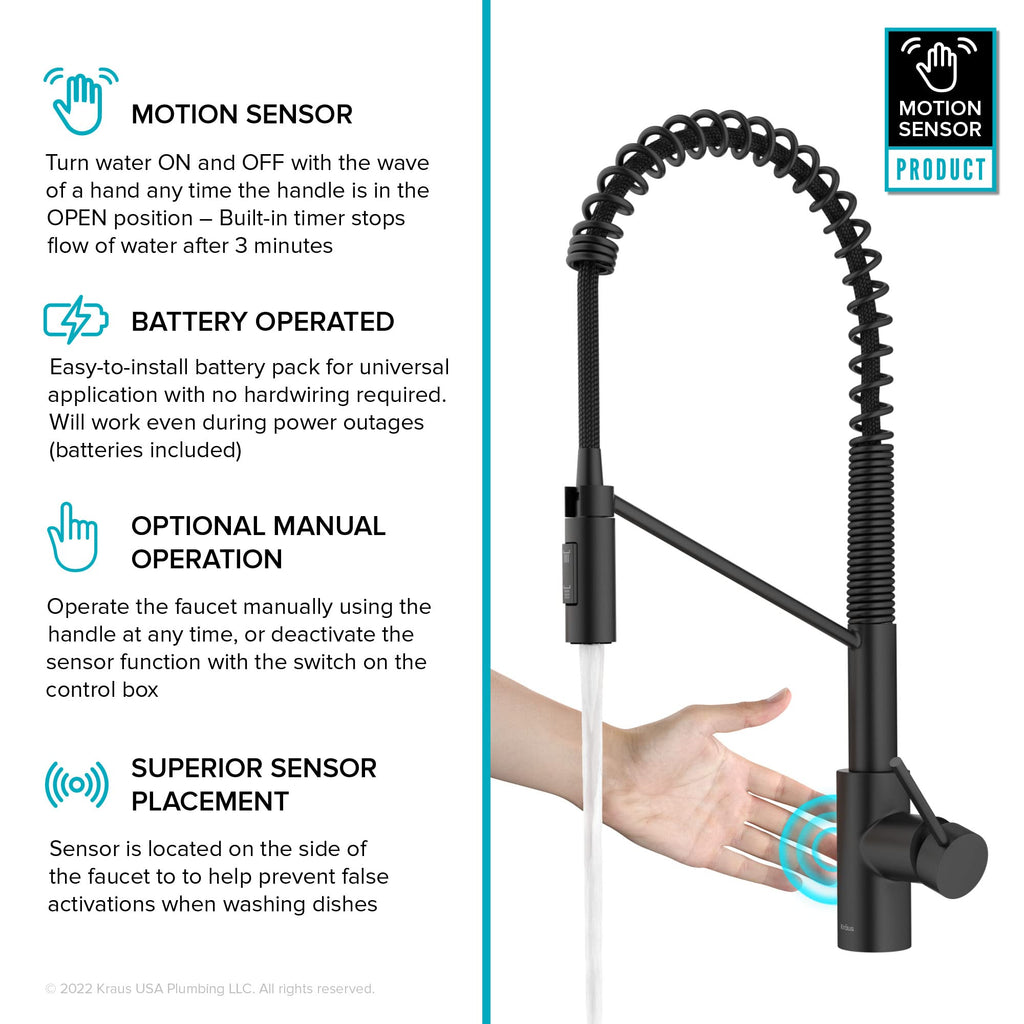 KRAUS Purita 100% Lead-Free Kitchen Water Filter Faucet in Spot Free Antique Champagne Bronze, FF-100SFACB