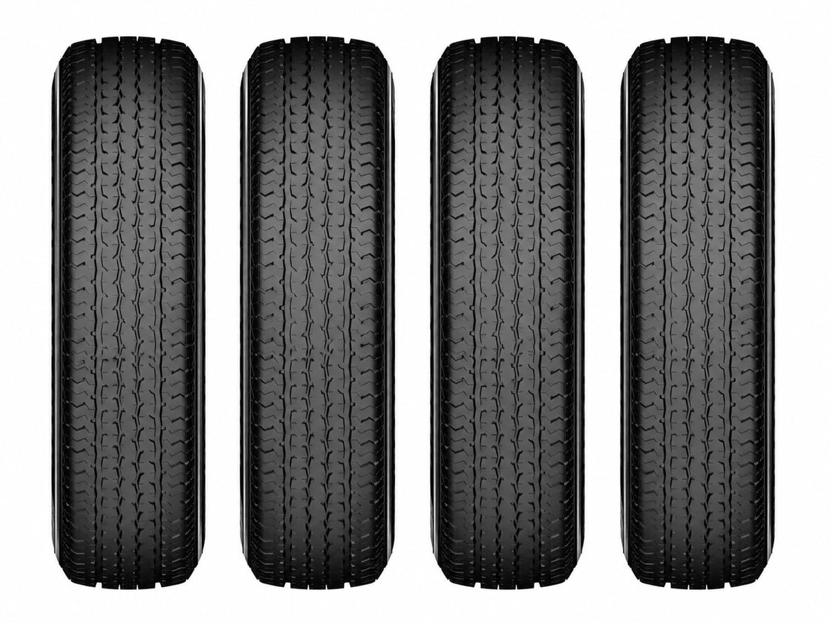 HORSESHOE LIPIZZAN 4 New ST225/75R15 12PR ST-KING II Steel Belted Radial LRF Super Heavy Duty Premium Trailer Tires w/Featured Rim-Guard-Wall 120/115M 81mph BSW 225 7515 A/T A/S (4, ST 225/75R15 12PR)