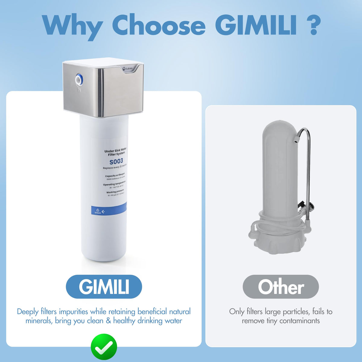 GIMILI Commercial Kitchen Sink Faucet with Pull Down Sprayer Brushed Nickel