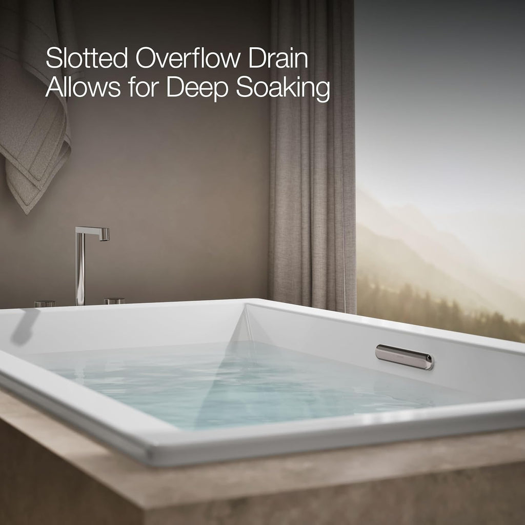 Kohler 1137-0 UnderscoreÂ® 72" x 42" drop-in bath, White