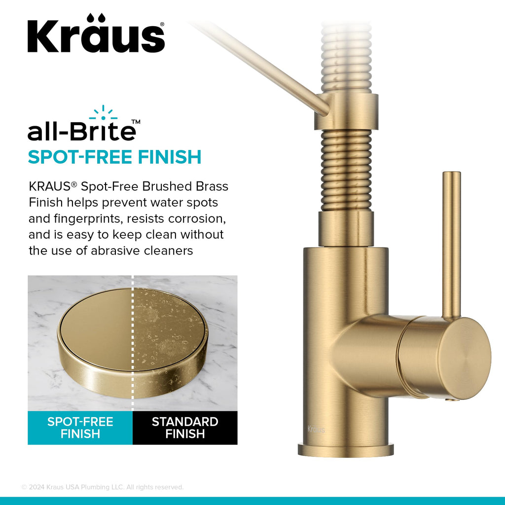 KRAUS Chrome 18.75 in Commercial Pull Down Kitchen Faucet KPF-1610CH