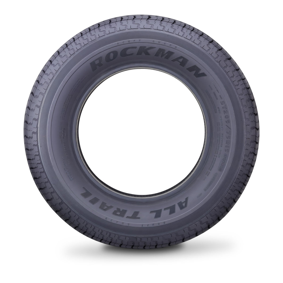 ROCKMAN Trailer Tire ST205/75R15 8-Ply Load Range D 107M Radial 11166, Set4
