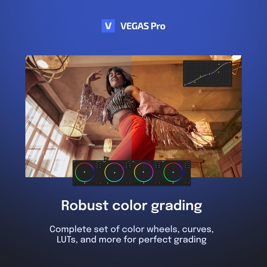 VEGAS Pro Suite 21 - Integrated video and audio editing tools for content creators | video editing software | video cutting software | video editor | 1 license [PC Online code]