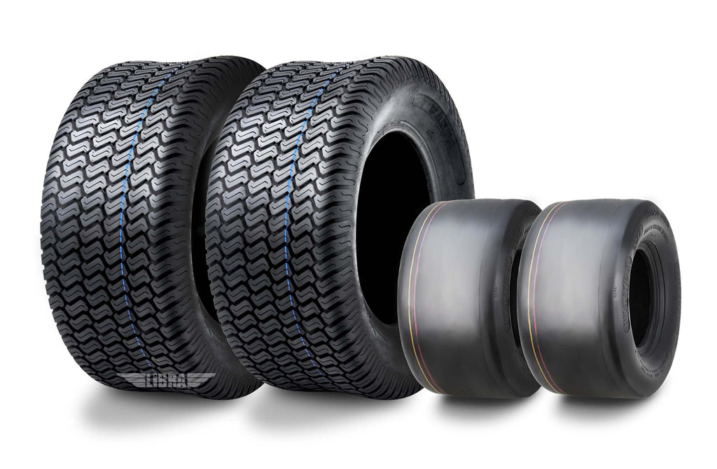 WANDA 4PC Lawn Mower Turf Tires 15x6-6 Front & 20x10-8 Rear 4PR-13016/13040