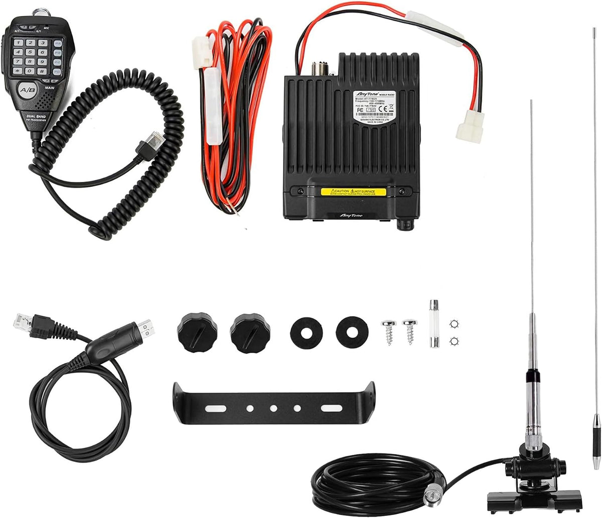 Anytone AT-778UVII Amateur Mobile Radio with Car Antenna 38 in