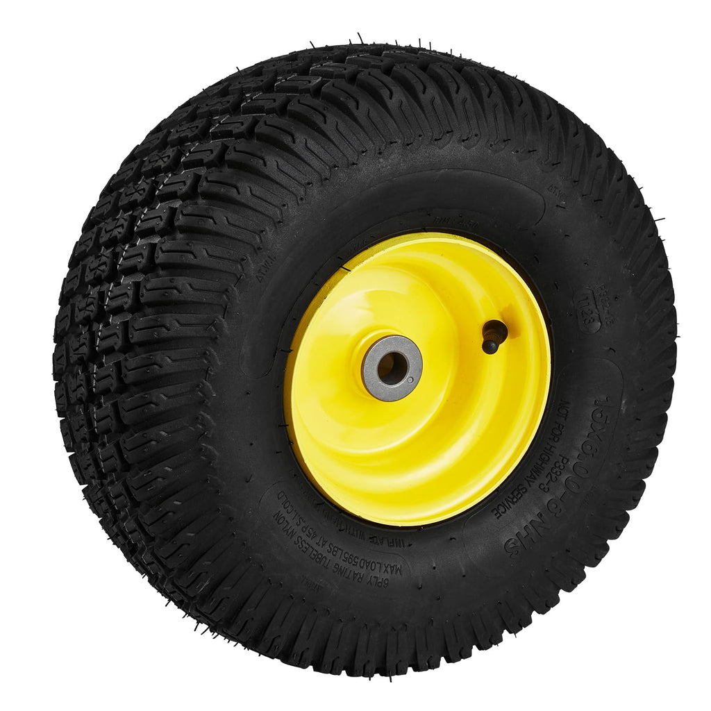 VEVOR Lawn Mower Tires with Rim, 20x8-8" Tubeless Tractor Tires, 2-Pack Tire and Wheel Assembly, S-Turf Pneumatic Tires with 3.5" Offset Hub and 3/4" Bushing Size, for Riding Mowers Lawn Tractors