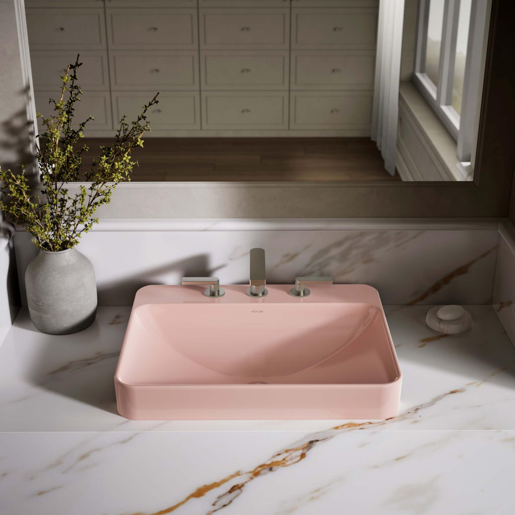 Kohler 2660-1-0 Vox Vessel Bathroom Sink with Single Faucet Hole, One Size, White