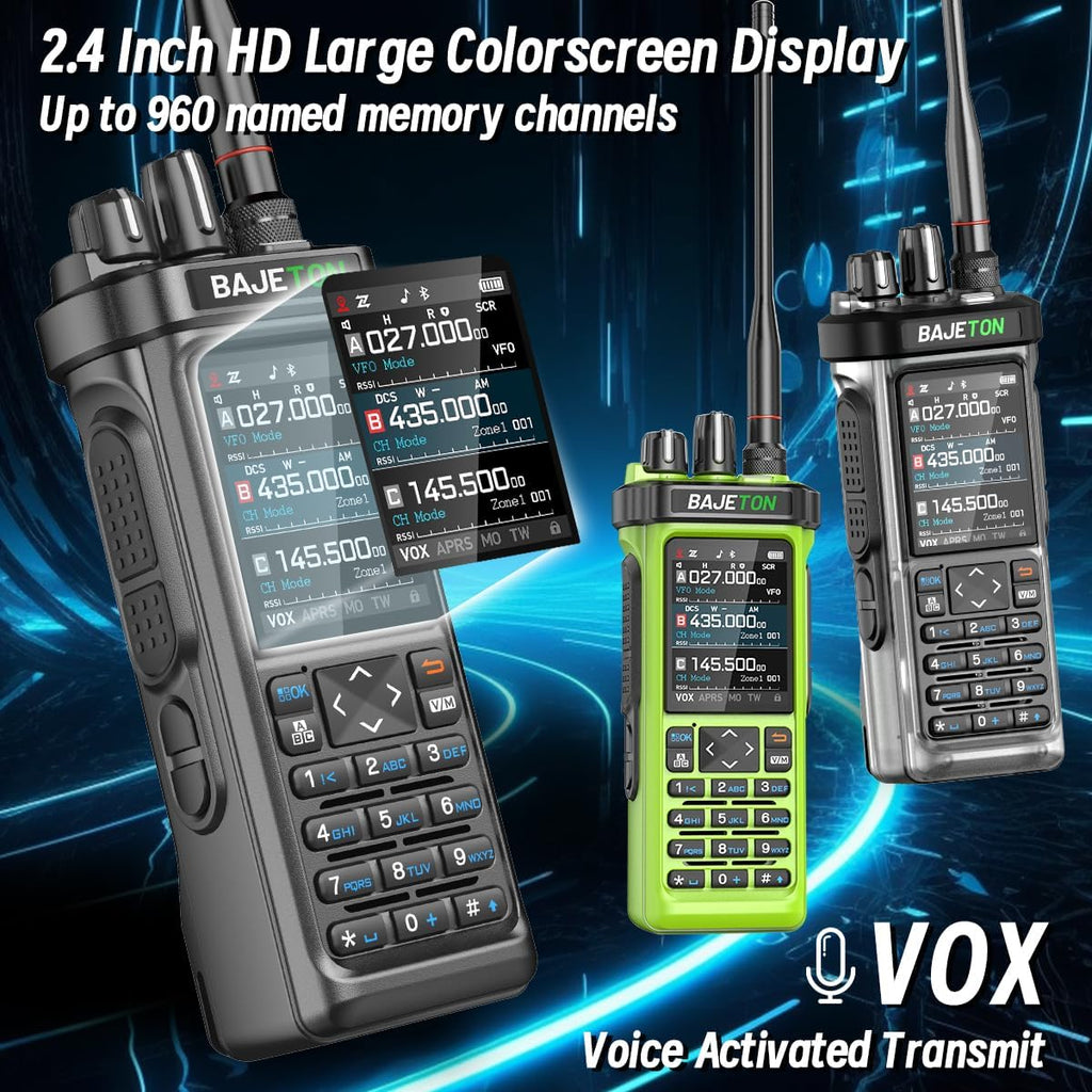 Ham Radio Handheld CB Radio10W APRS GPS APP Programming AM/FM/SW/MW/LW