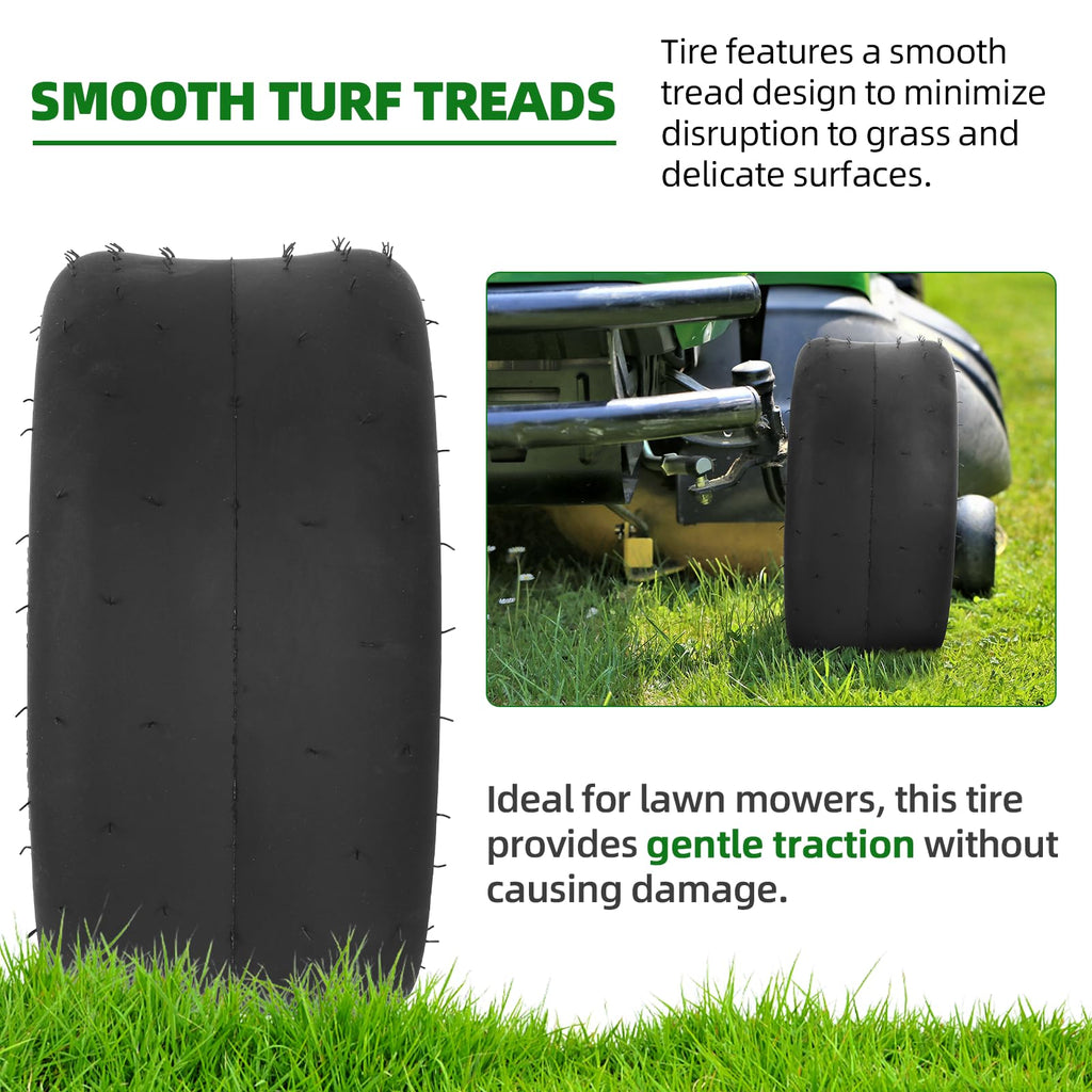 AR-PRO (2 Pack) 20x8.00-8 Lawn Mower Turf Tires, Tubeless, No Rims