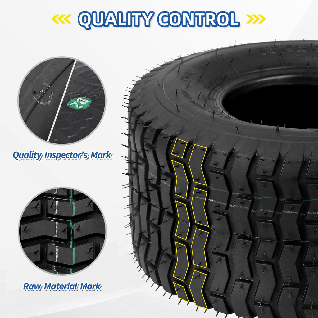 GICOOL 18x9.50-8 Tubeless Lawn Mower Tire for Riding Mower Tractor, 4 Ply