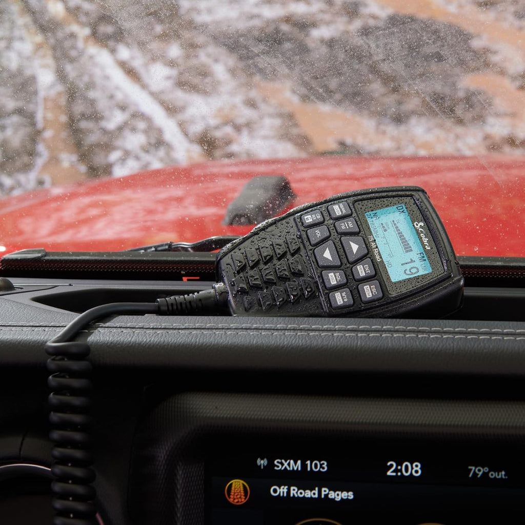 Cobra 75 All Road Wireless CB Radio with BlueParrott B450-XT Noise Cancelling Bluetooth Headset - Dual-Mode AM/FM, Full 40 Channels, Bluetooth Connectivity, Black