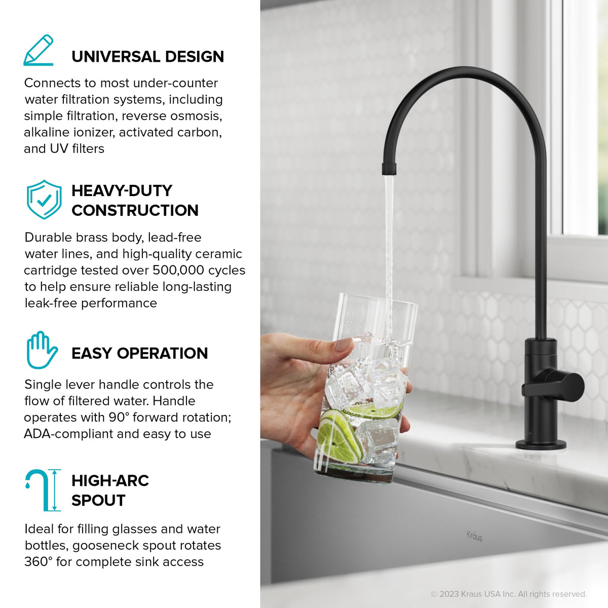 KRAUS Spot Free Stainless Steel Pull Down Kitchen Faucet KPF-2820SFS