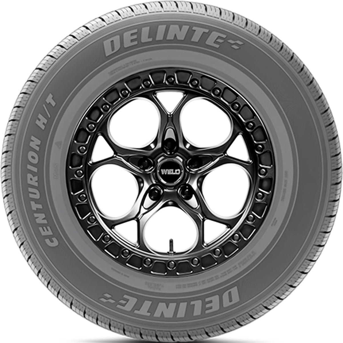 Delinte Centurion H/T All-Weather Highway Light Truck Radial Tire-LT245/75R16 245/75/16 245/75-16 120/116S Load Range E LRE 10-Ply BSW Black Side Wall