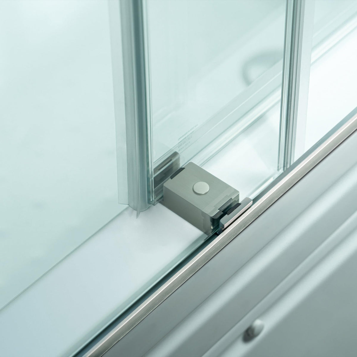 Woodbridge 56-60" W x 62" H Frameless Bathtub Shower Door,Double Sliding Soft-Close Doors,3/8(10mm) Tempered Glass with Explosion Proof Film in Brushed Bronze Finish