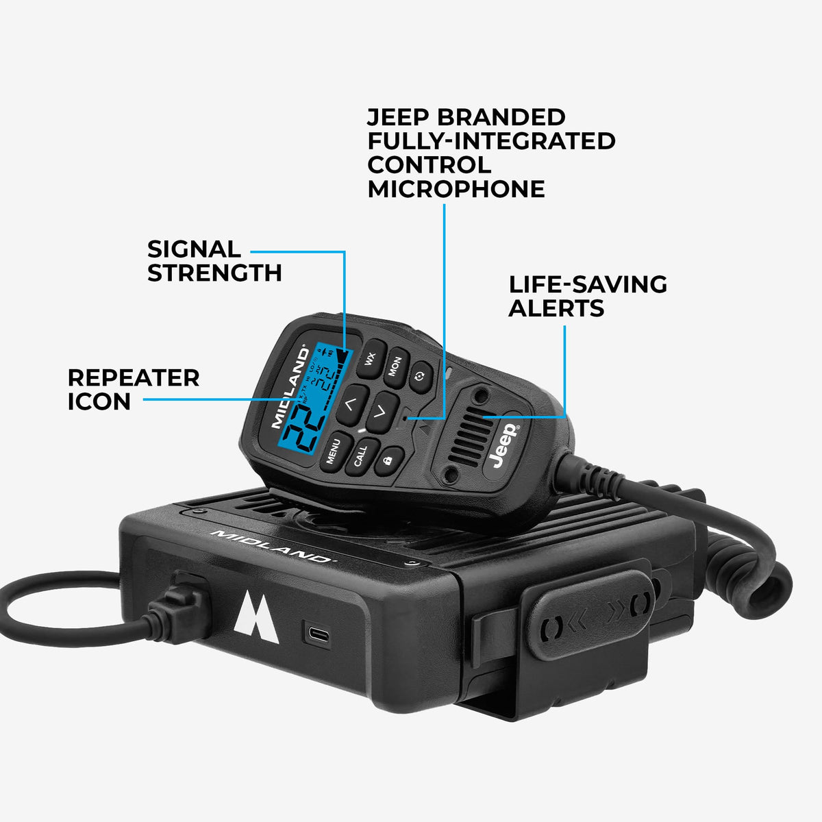 Midland MXT500 50W IP66 MicroMobile GMRS Two-Way Radio