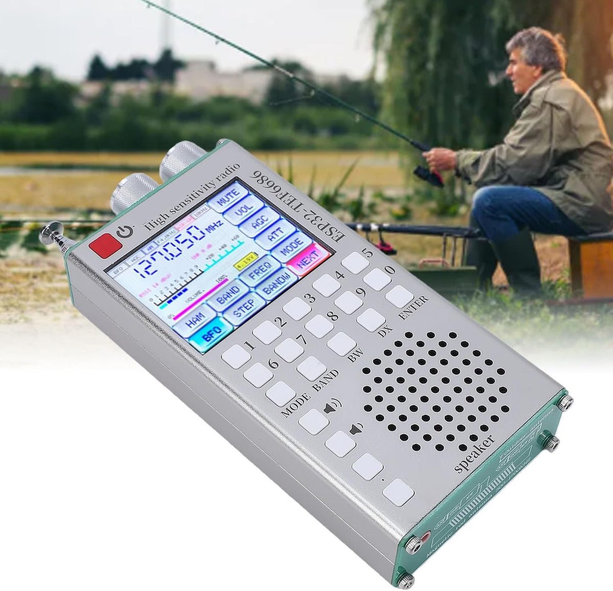 Eujgoov Radio ATS125 Full Band FM AM SSB Bluetooth Handheld Radio Scanner Digital Tuning Portable