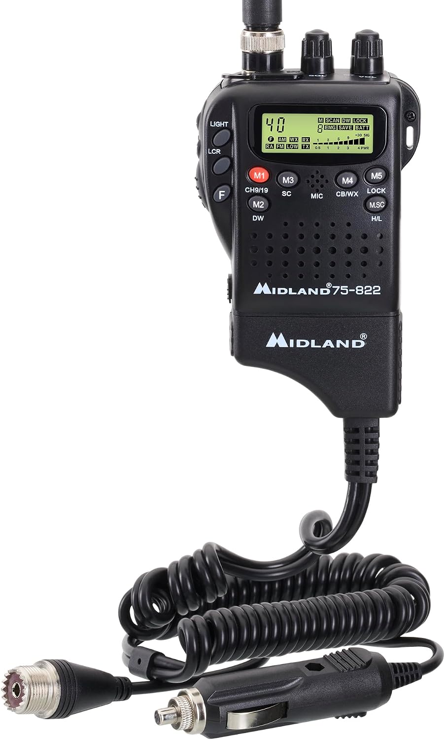 Midland 75-822 AM/FM Handheld CB Radio & Mobile CB Radio