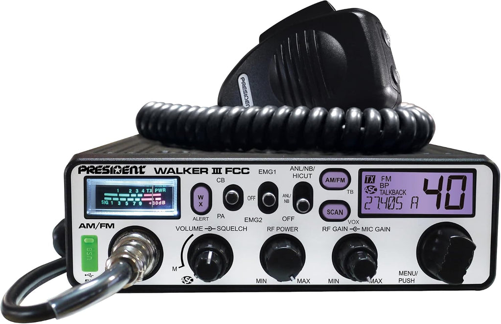 President Walker III FCC AM/FM CB Radio