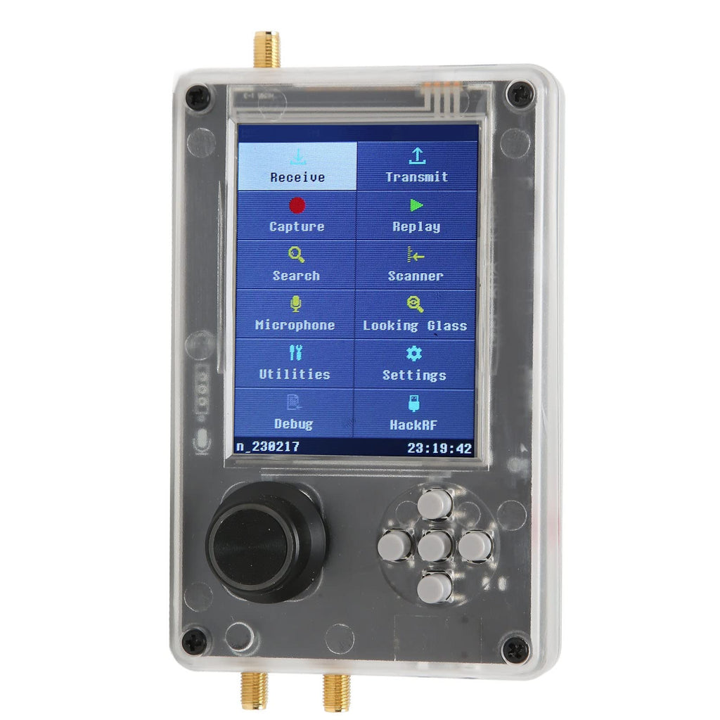 Diyeeni Portapack H2, 3.2in TFT Screen Radios Transceiver, Capture Replay for Communication SDR Radio, Software Defined Radio Kit with Antennas, Rechargeable Battery (Host, USB, Antenna)