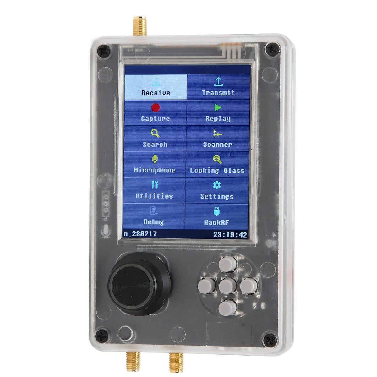 Diyeeni Portapack H2, 3.2in TFT Screen Radios Transceiver, Capture Replay for Communication SDR Radio, Software Defined Radio Kit with Antennas, Rechargeable Battery (Host, USB, Antenna)