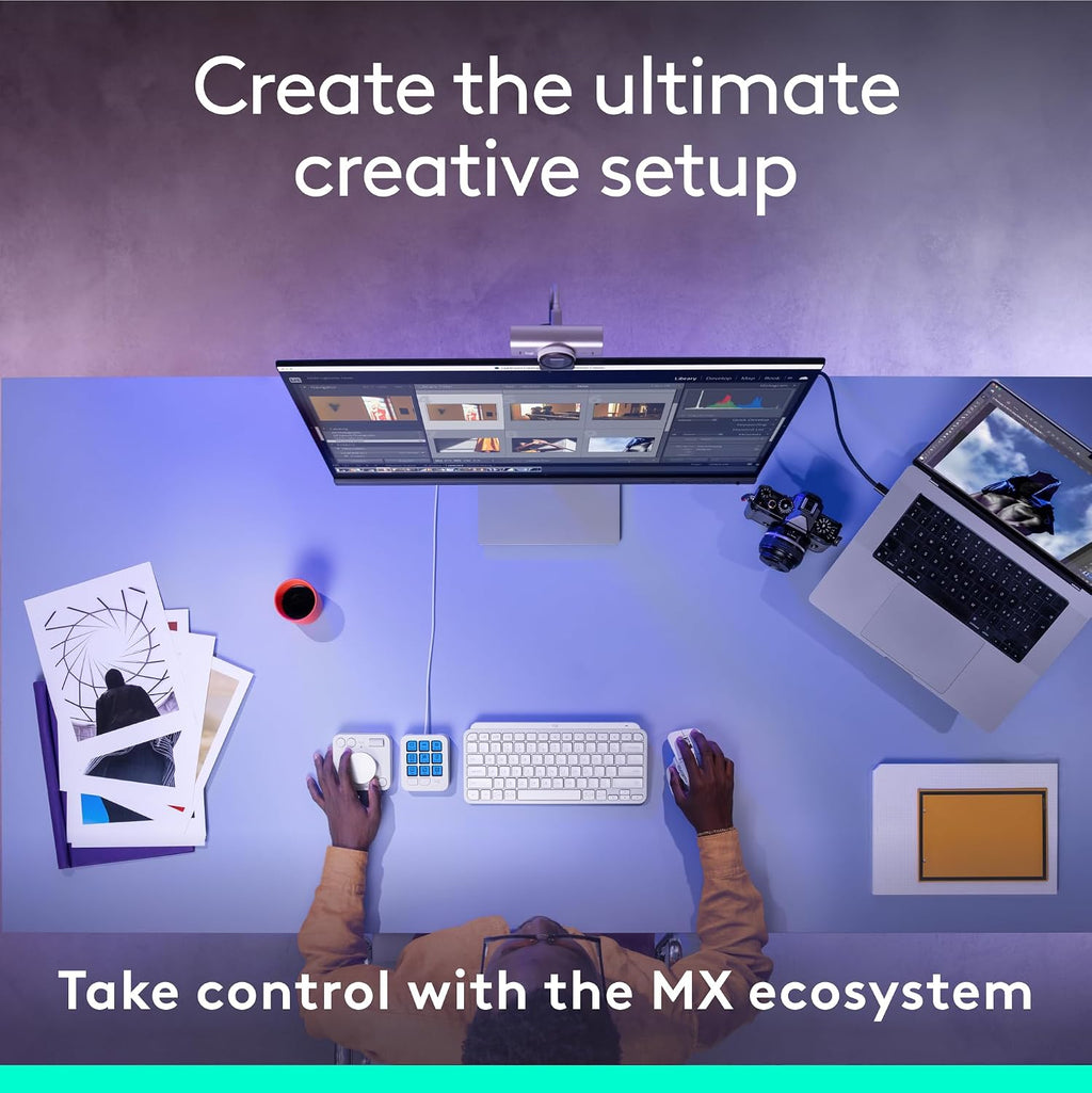 Logitech MX Creative Console 9 Customizable Keys - Pale Grey