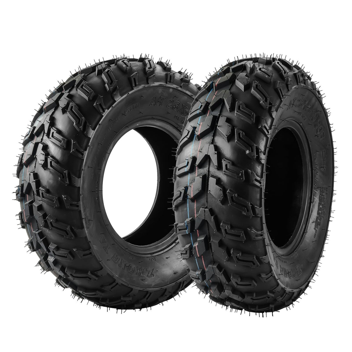 KAX Lawn Mower Golf Cart Turf Tires 23x10.5-12, ATV UTV Tire, 6PR, Set 1