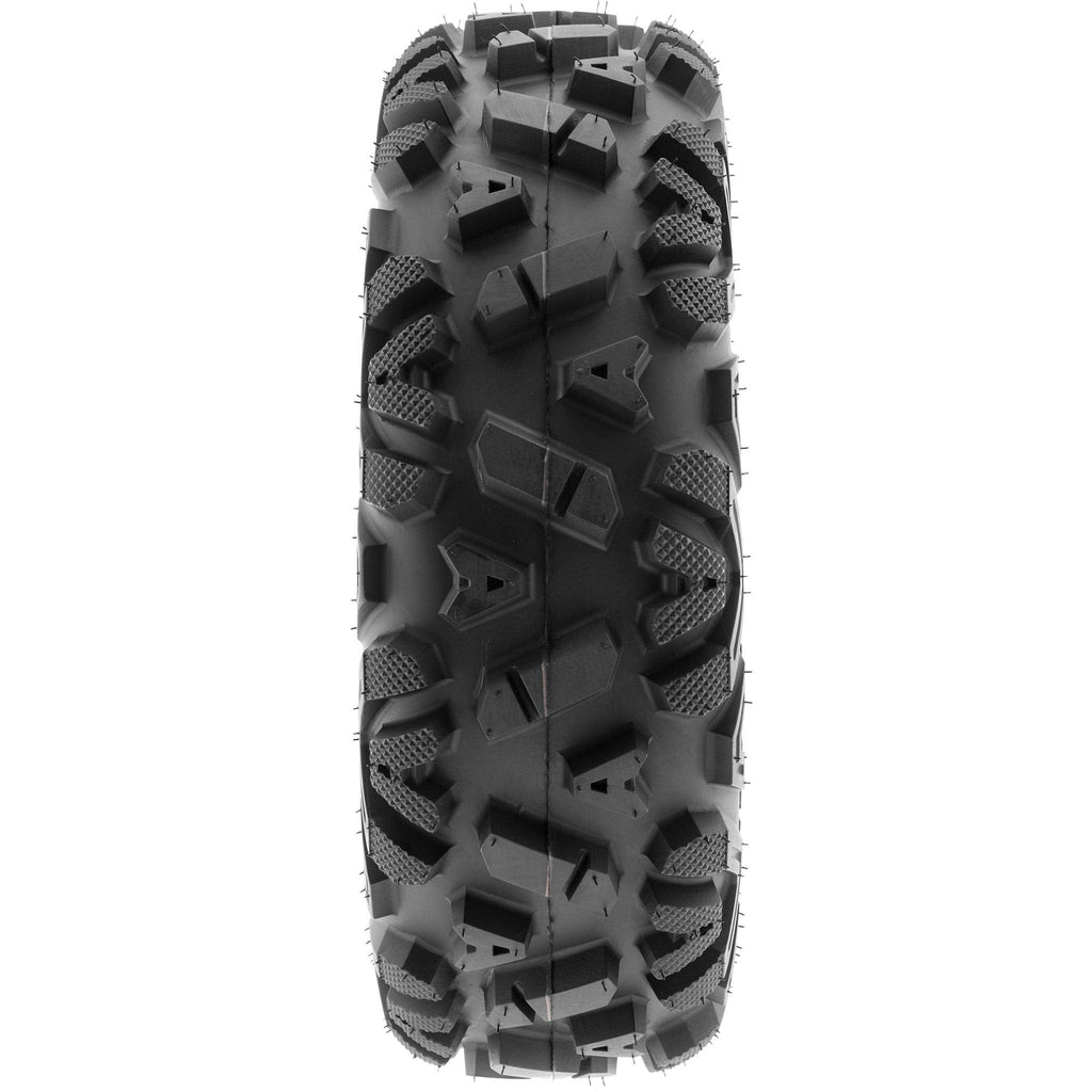 Set of 4 SunF Power.I ATV UTV all-terrain Tires 25x8-12 Front & 25x10-12 Rear, 6 PR, Tubeless A033