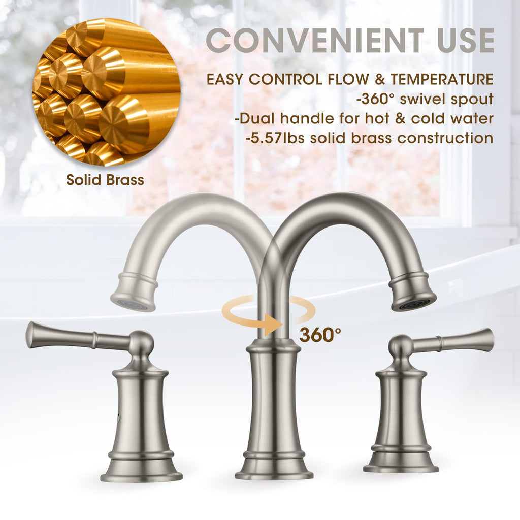 Gold Bathroom Faucet,Bathroom Faucet 3 Hole,Bathroom Sink Faucet