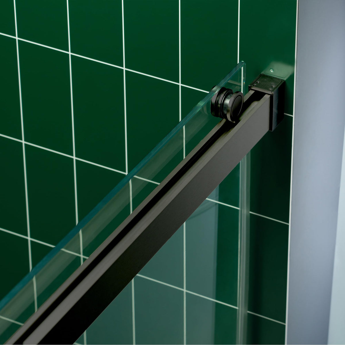 Woodbridge 56-60" W x 62" H Frameless Bathtub Shower Door,Double Sliding Soft-Close Doors,3/8(10mm) Tempered Glass with Explosion Proof Film in Brushed Bronze Finish