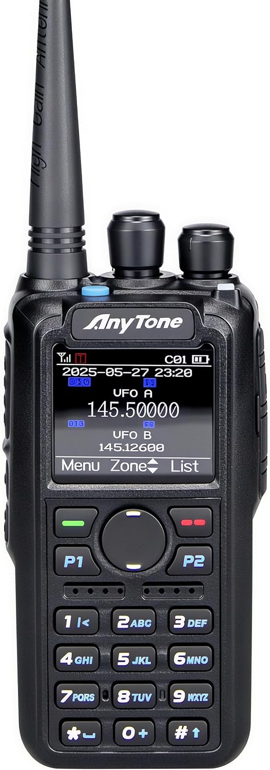 AnyTone AT-D878S 10W VHF DMR Ham Radio, 4000CH, GPS/APRS,