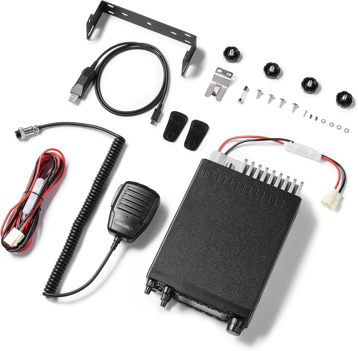 Radioddity QT80 10 Meter Mobile Ham Radio SSB/AM/FM/PA 80W, CTCSS/DCS