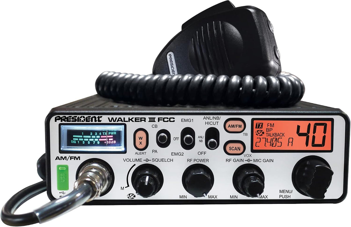 President Walker III FCC AM/FM CB Radio