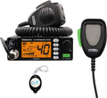Harrison FCC AM/FM CB Radio with DIGIMIKE Microphone, CTCSS/DCS, Large 7 Color LCD Display, Weather Channel/Alert, ASC, VOX, Scan Skip, USB Port, NRC, Automatic SWR, PA, with Keychain