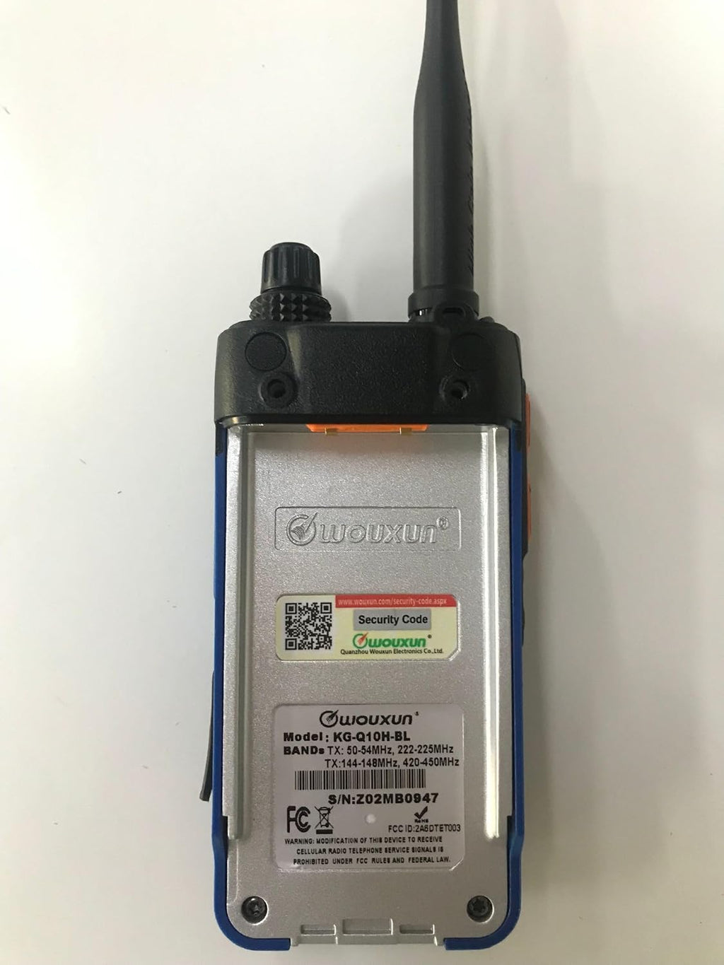 Wouxun KG-Q10H Quad Band Handheld Amateur Radio (Blue)