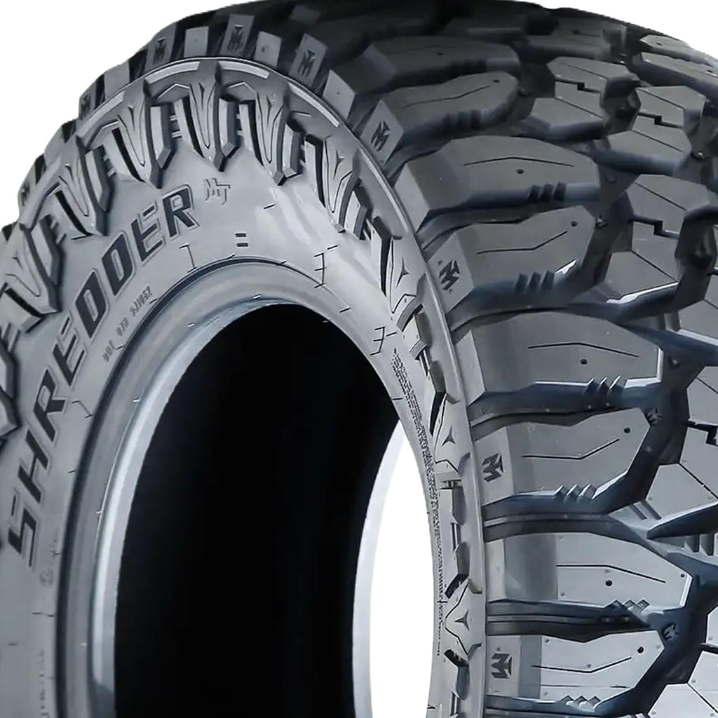 Aplus Shredder MT M/T Mud Off-Road Light Truck Radial Tire-LT245/75R16 245/75/16 245/75-16 120/116Q Load Range E LRE 10-Ply BSW Black Side Wall