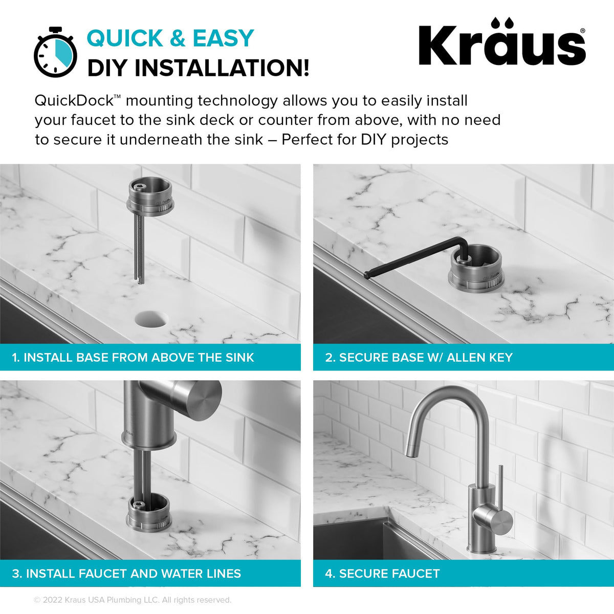 KRAUS Purita 100% Lead-Free Kitchen Water Filter Faucet in Spot Free Antique Champagne Bronze, FF-100SFACB