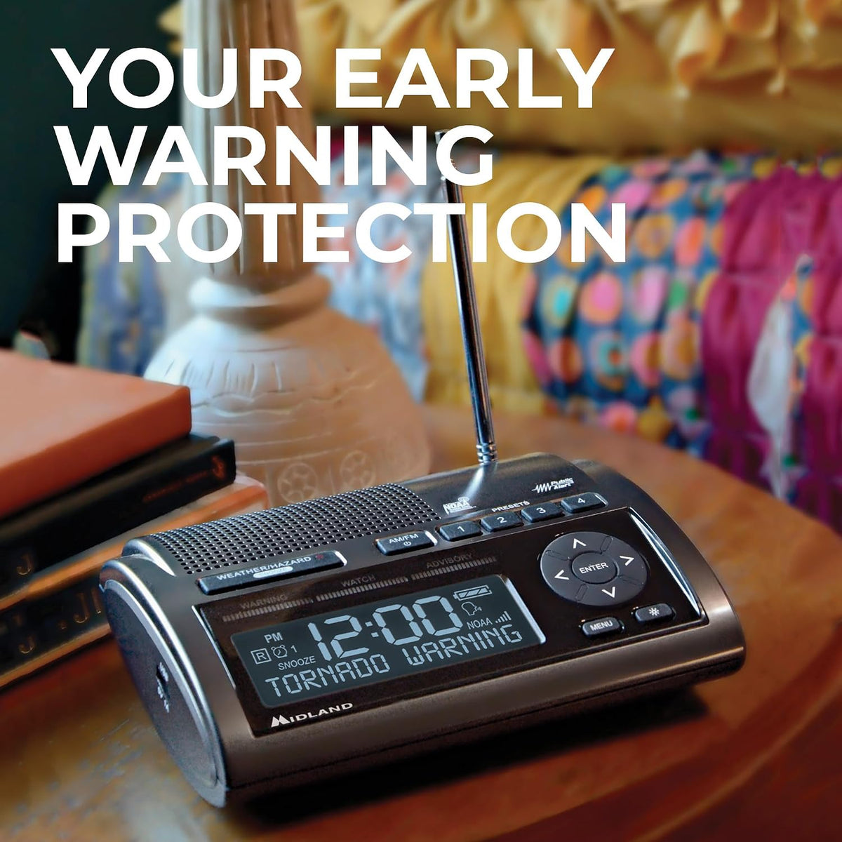 Midland Deluxe Home and Travel Emergency Radio - NOAA Weather Alert Scanner