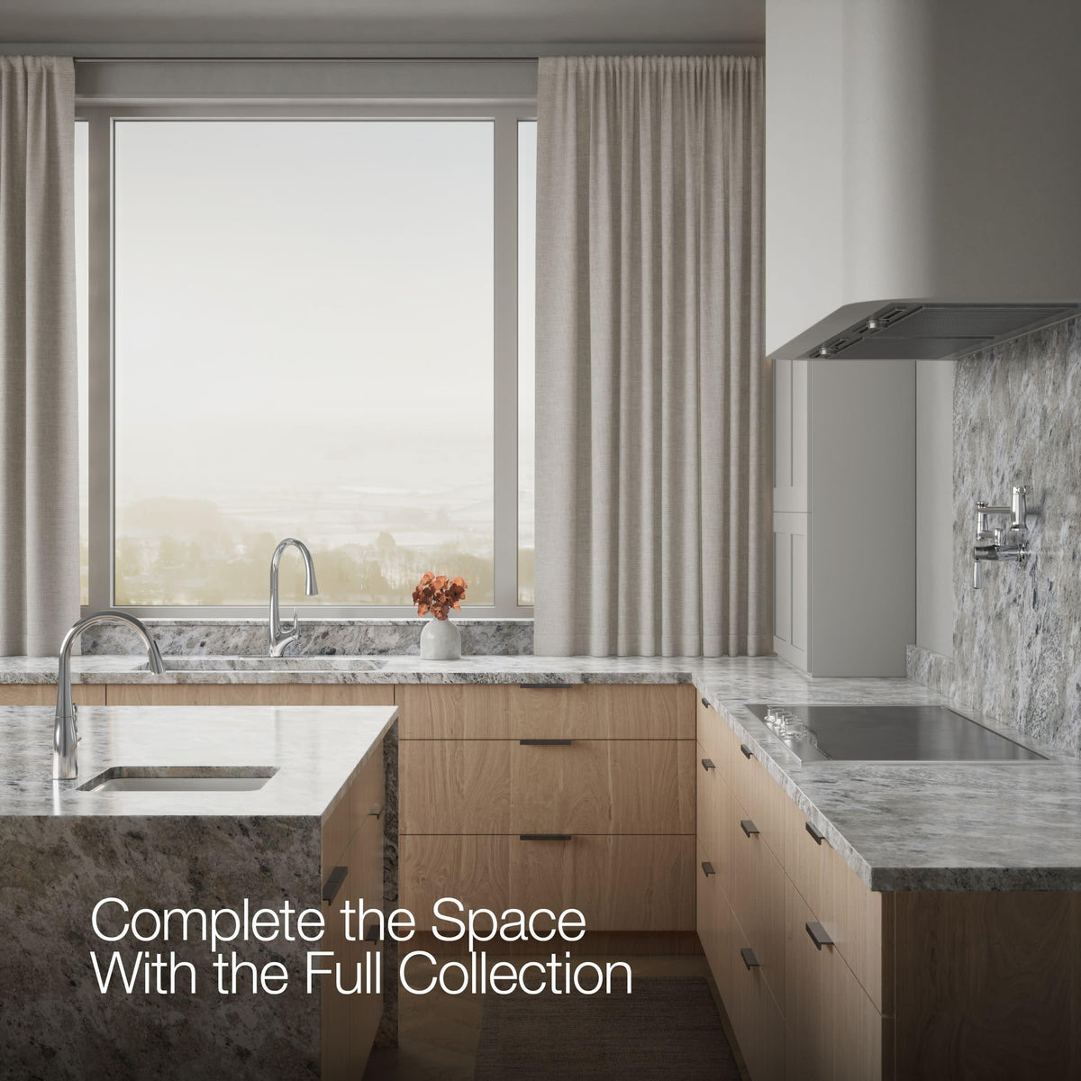 KOHLER R43210-VS Bevinâ¢ Kitchen Sink Faucet with Pull Down Sprayer, Two-Function Sprayhead Kitchen Faucets, 1.5 GPM, Vibrant Stainless
