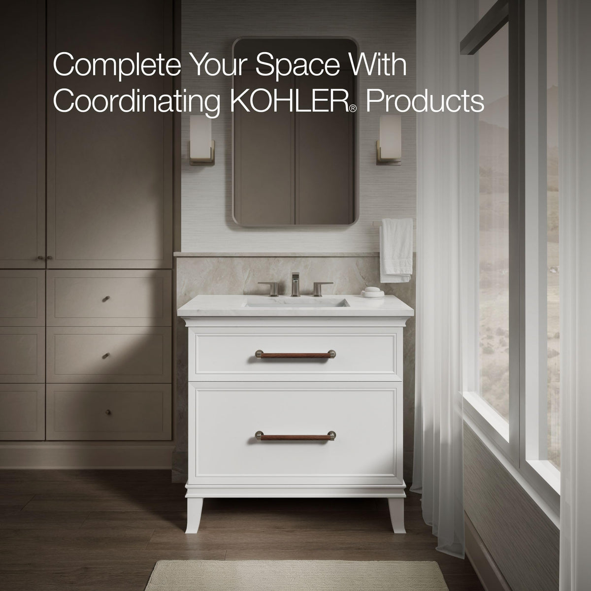 Kohler 2355-0 ArcherÂ® 20" rectangular undermount bathroom sink, White