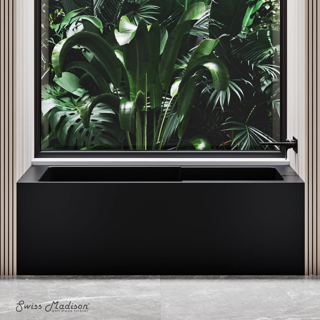 Voltaire 60" x 32" Right-Hand Drain Alcove Bathtub with Apron