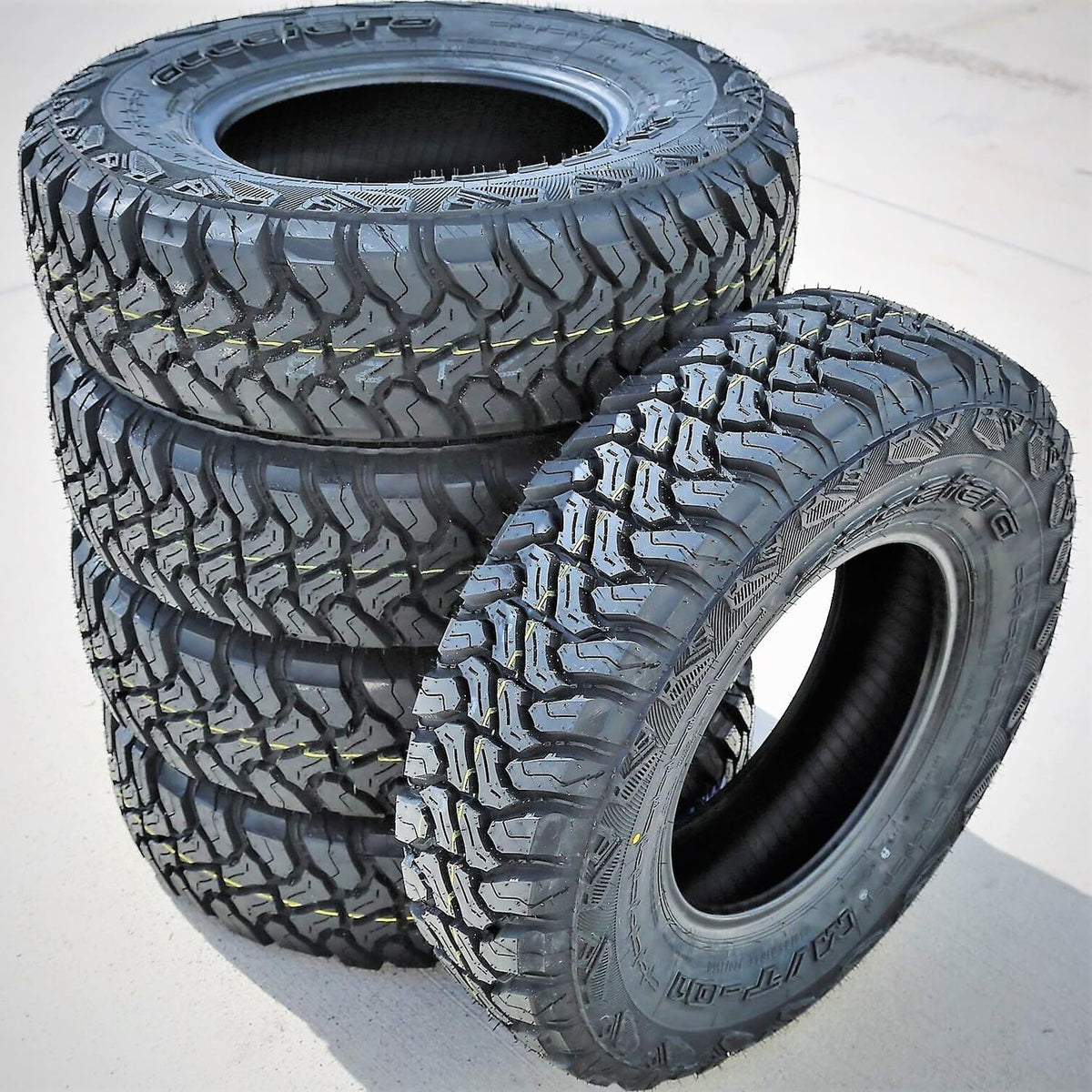 6 x Accelera M/T-01 LT235/85R16 120/116Q Mud Terrain E (10 Ply) Tires