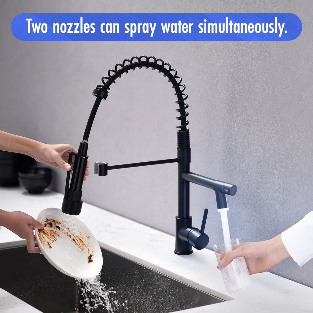 AIMADI Contemporary Kitchen Sink Faucet,Brushed Nickel Stainless Steel