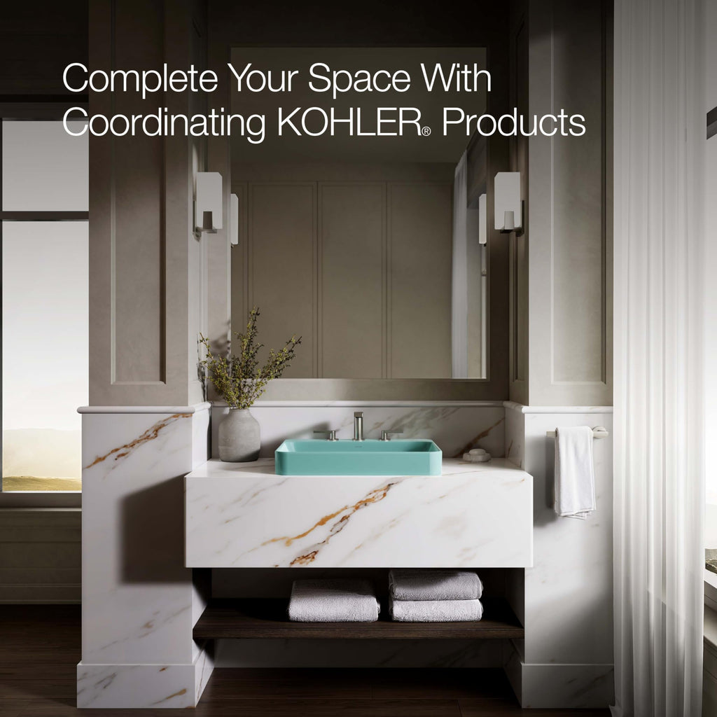 Kohler 2660-1-0 Vox Vessel Bathroom Sink with Single Faucet Hole, One Size, White