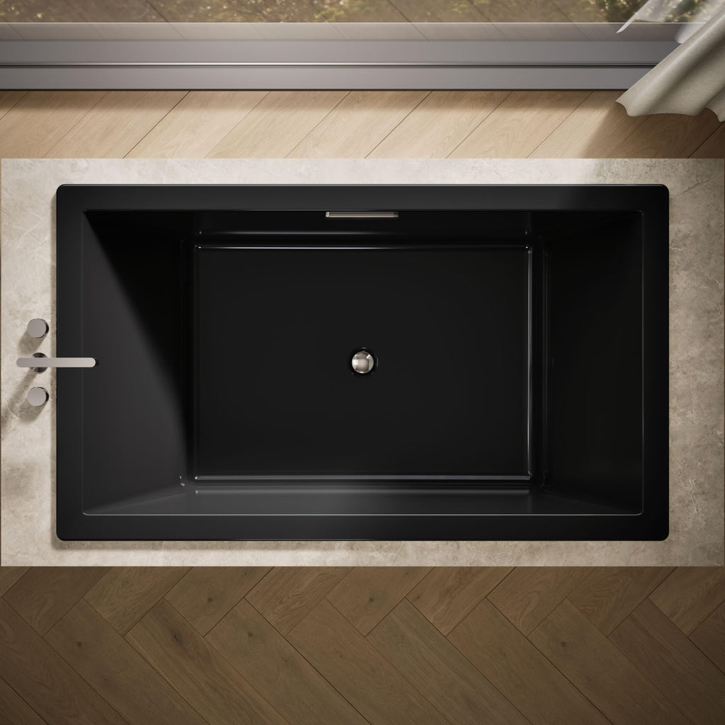 Kohler 1137-0 UnderscoreÂ® 72" x 42" drop-in bath, White