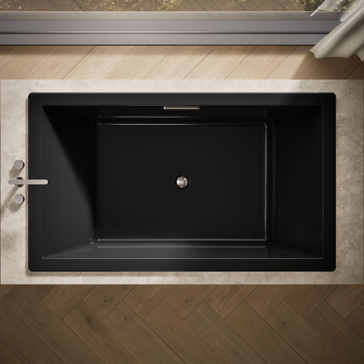 Kohler 1137-0 UnderscoreÂ® 72" x 42" drop-in bath, White