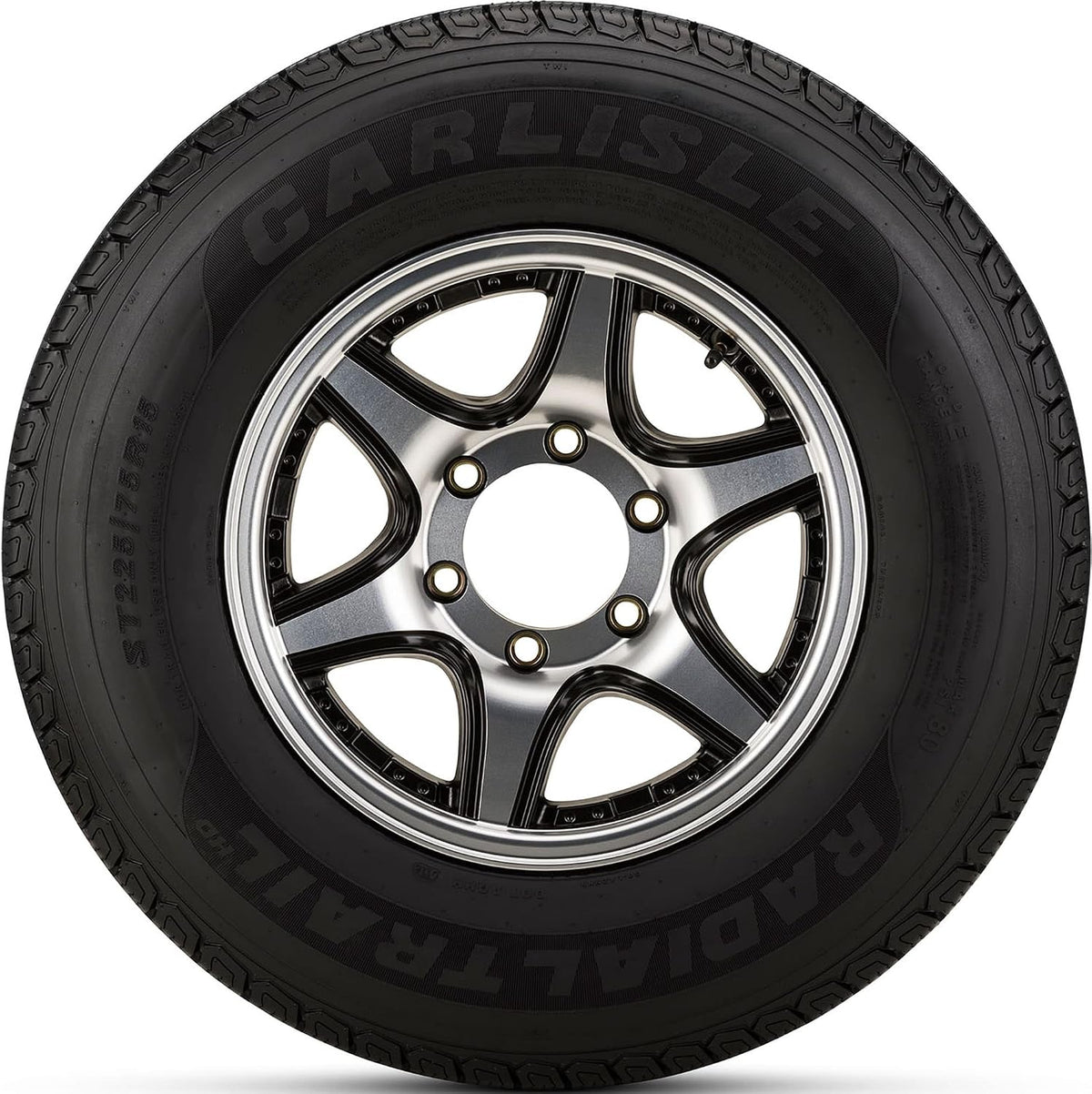 Carlisle Radial Trail HD Trailer Tire-ST205/75R15 107M 8-ply